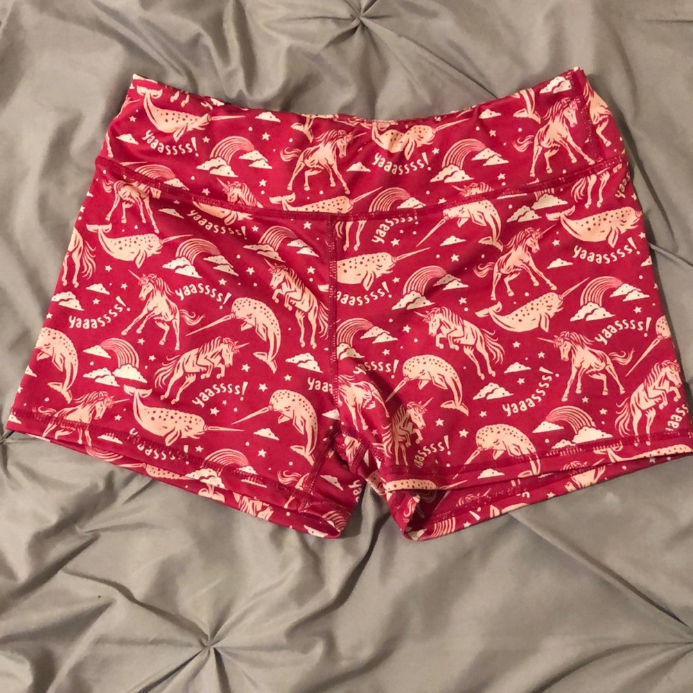Unicorn and narwhal Exercise shorts
